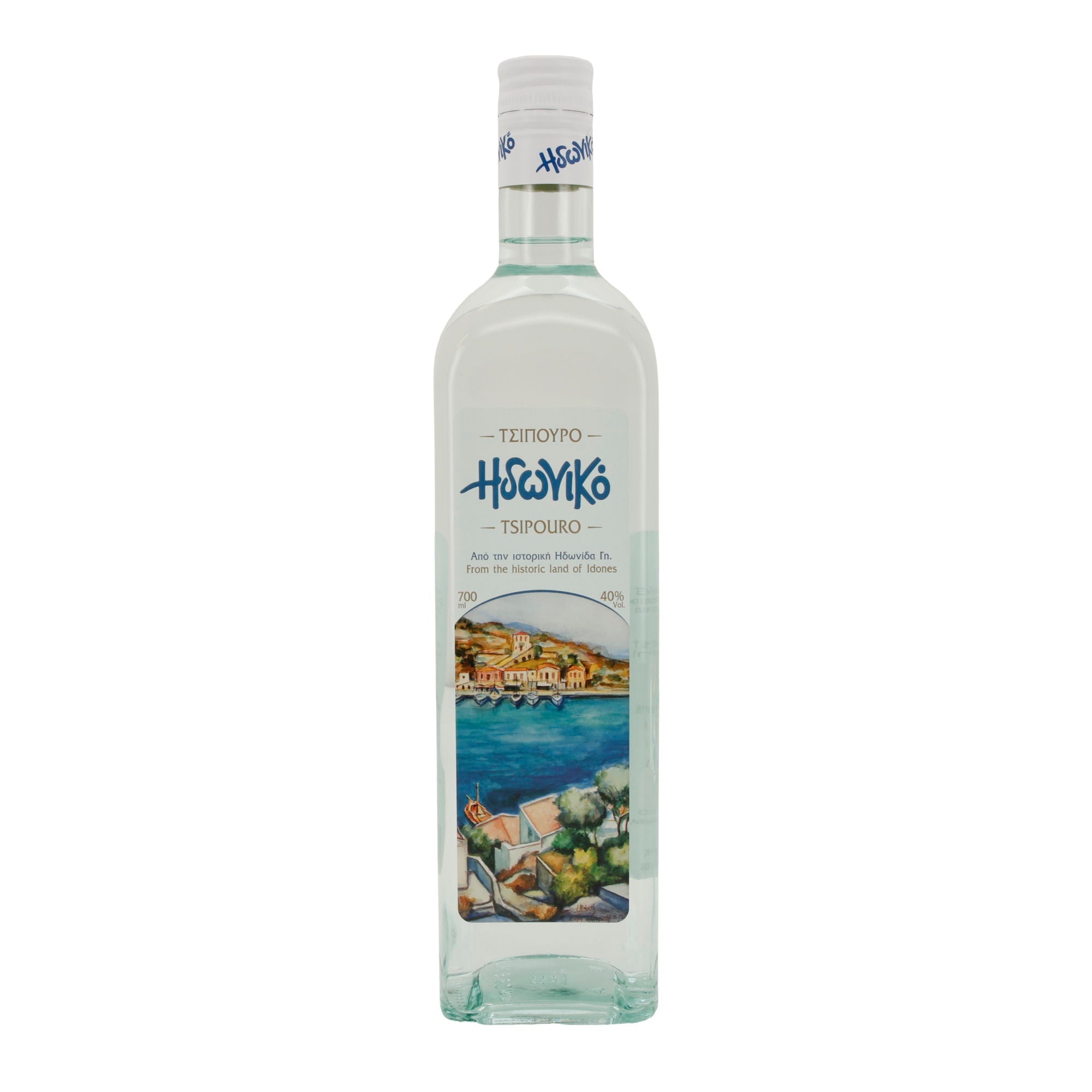 Tsipouro Idoniko | Griechischer Tresterbrand | ohne Anis | 40 % vol. | 700 ml Costa Lazaridi